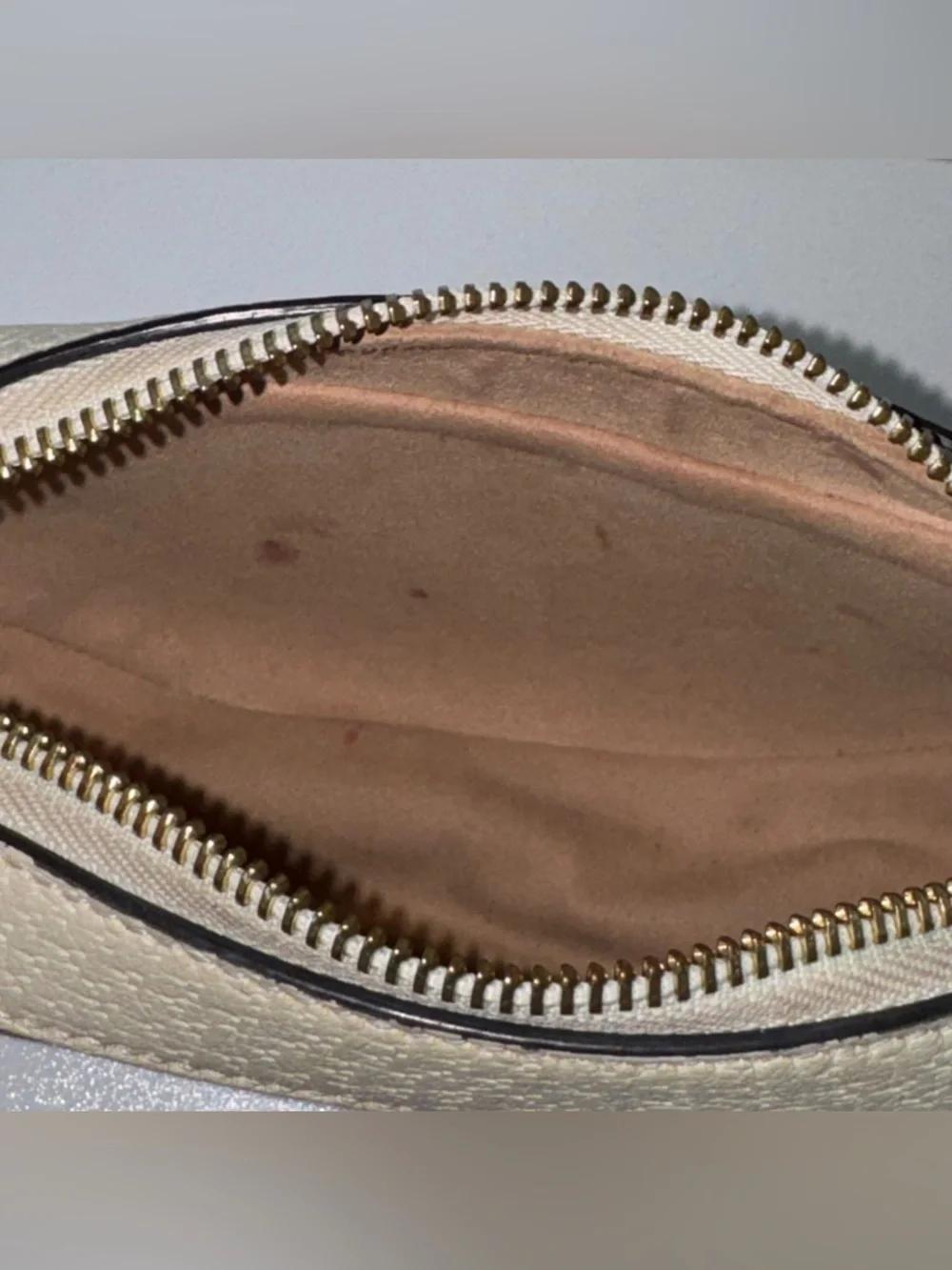 Gucci Ophidia  - Beige Supreme Shoulder Bag with Red & Blue stipe - Picture 14 of 16